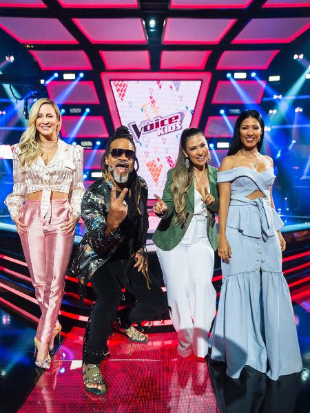Os jurados do "The Voice Kids": Carlinhos Brow, Claudia Leite, Simone e Simaria - João Miguel Junior / TV Globo - João Miguel Junior / TV Globo