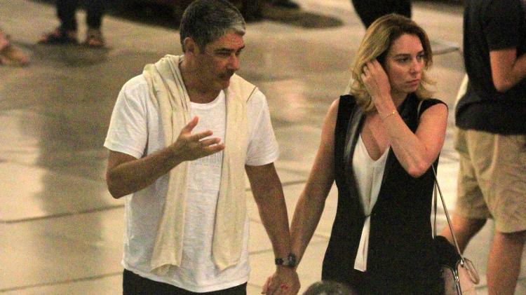 Bonner e a namorada curtem sessão de cinema no Rio - Thiago Martins/AgNews - Thiago Martins/AgNews