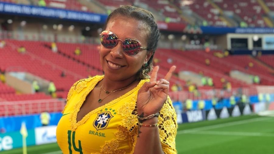 Isabelle Silva está na Rússia acompanhando de perto os jogos do Brasil e torcendo para o marido, Thiago Silva - Reprodução/Instagram