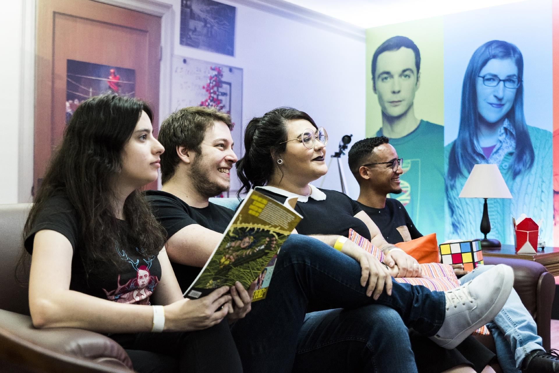 Casa Warner, atração do Warner Channel em São Paulo, tem sala inspirada na série "The Big Bang Theory" - Rafael Roncato/UOL