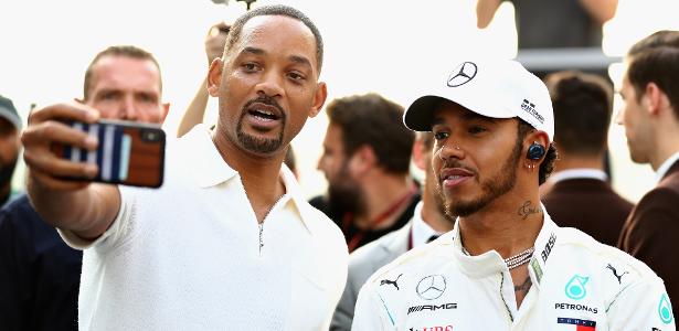 Will Smith selfie 2 com Lewis Hamilton - Mark Thompson/Getty Images - Mark Thompson/Getty Images