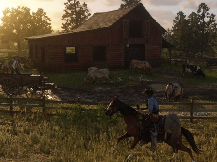 Estrada amaldiçoada faz cavalos pegarem fogo em Red Dead