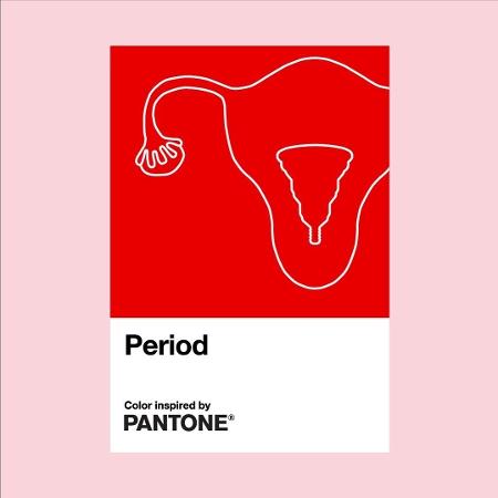 Pantone lança cor vermelho "Period" para desmistificar menstruação  - Reprodução/Instagram 