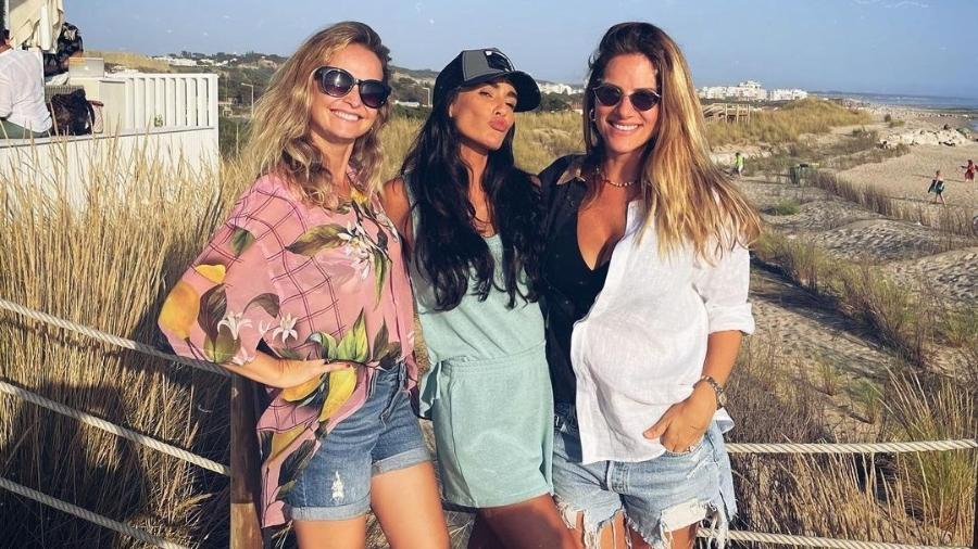 Fernanda Rodrigues, Francisca Pereira e Giovanna Ewbank em Portugal - Reprodução/Instagram