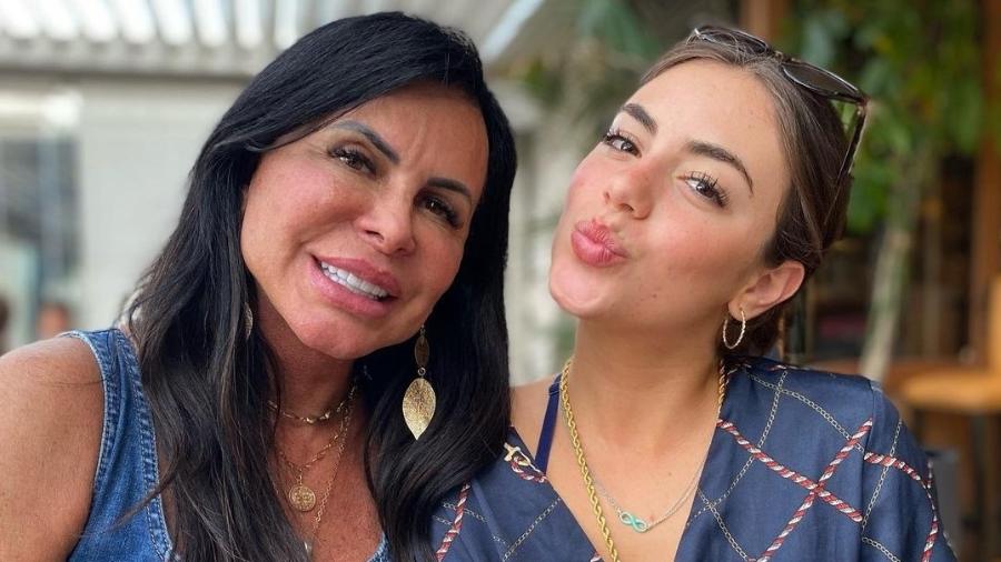 Gretchen e a filha Giullia Miranda - Reprodução/Instagram
