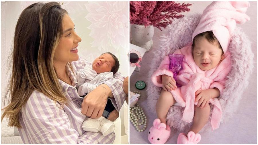 Maria Flor, caçula de Virginia e Zé Felipe, posa para publicidade da marca de sua mãe - Reprodução/Instagram (virginia)