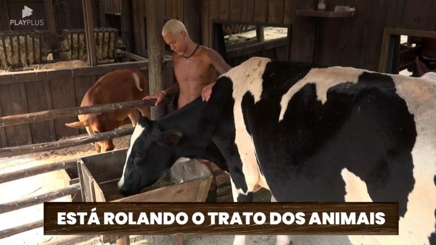 A Fazenda 2023: Vaca testa paciência de WL e empaca de novo - Reprodução/PlayPlus