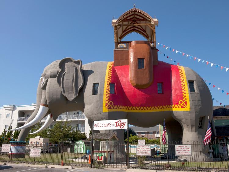 Lucy the Elephant, em Margate City, nos EUA