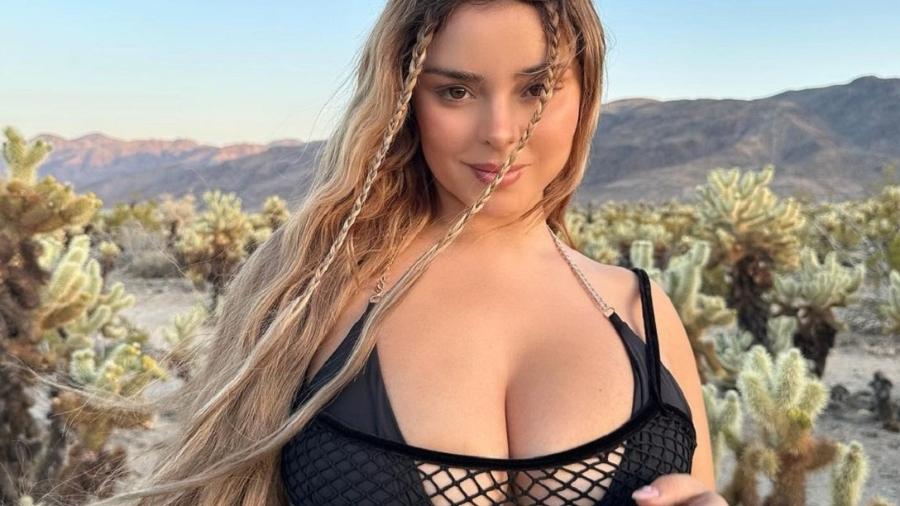 Demi Rose é uma modelo britânica e que tem o costume de mostrar fotos sensuais 