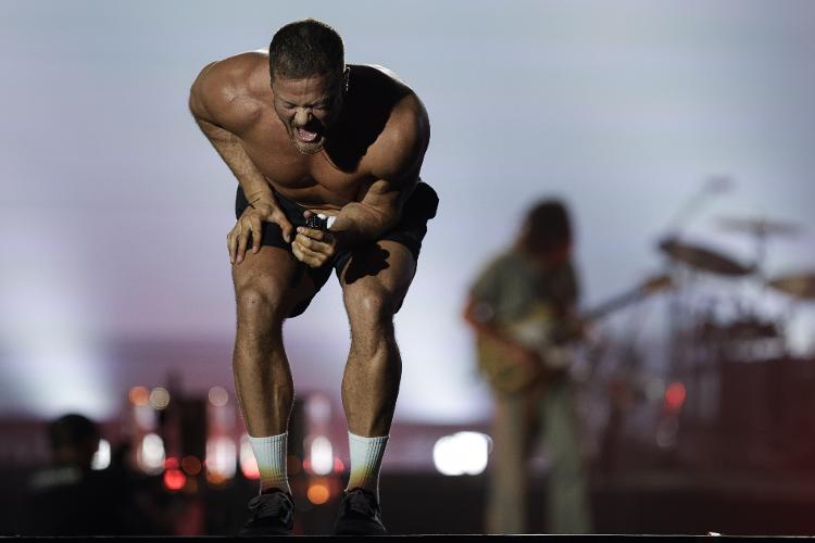 14.set.2024 - Imagine Dragons se apresenta Palco Mundo na segunda noite do festival Rock In Rio 