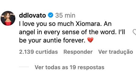 Demi Lovato lamenta morte de sobrinha após parto