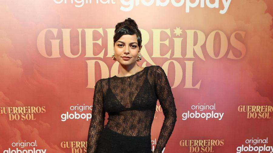 Larissa Bocchino na festa de lançamento de 'Guerreiros do Sol'