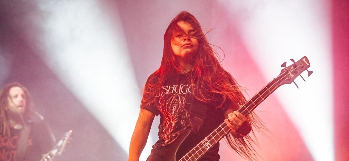 Tye Trujillo, filho do baixista do Metallica, Robert Trujillo, se apresentou em SP com o Korn - Felipe Gabriel/UOL