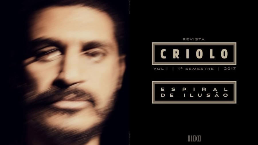 Capa da primeira edição da revista on line do Criolo com material do CD "Espiral de Ilusão" - Divulgação