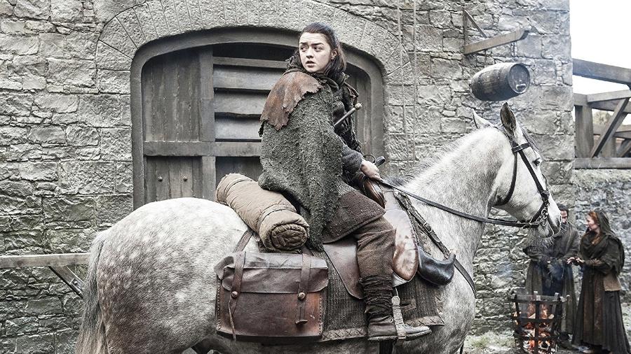 Maisie Williams como Arya Stark em "Game of Thrones", da HBO - Divulgação