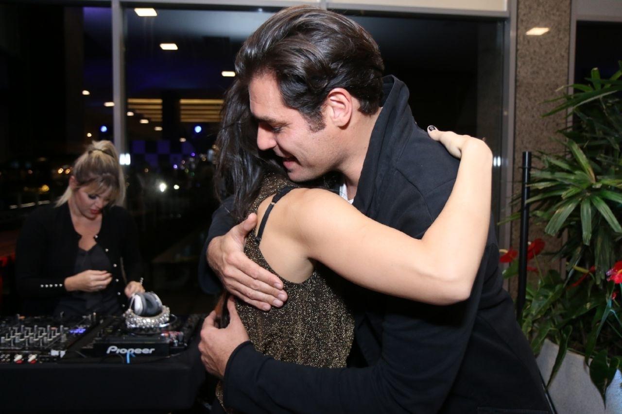 Thiago Lacerda prestigia Kyra Gracie em inauguração de academia no Rio - Daniel Pinheiro/AgNews