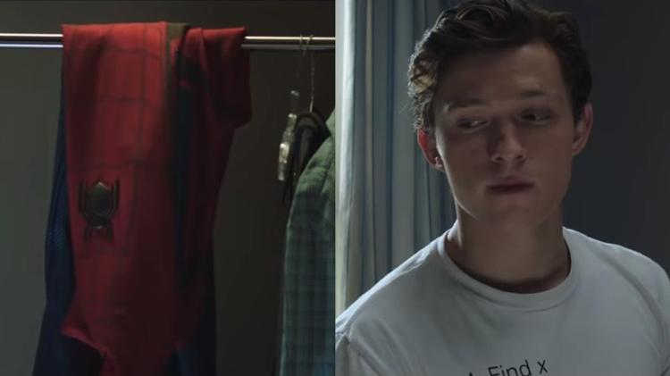 Peter Parker (Tom Holland) encara o uniforme em trailer de "Homem-Aranha: Longe de Casa" - Reprodução - Reprodução