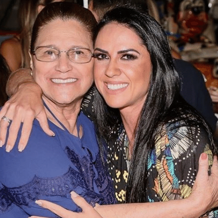 Dona Helena, mãe de Zezé Di Camargo, com Graciele Lacerda - Brazil News