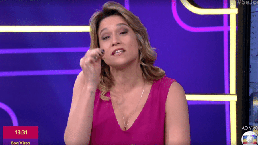 Fernanda Gentil durante o Se Joga de hoje - Reprodução/Globo