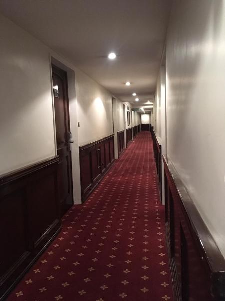 Corredor do hotel onde Joyce Galvão está isolada - Arquivo pessoal