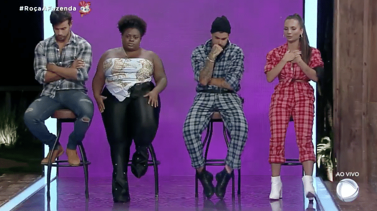 A Fazenda 2020: Jojo, Lipe Ribeiro, Mariano e Stéfani formam a 13ª roça  - Reprodução/RecordTV - Reprodução/RecordTV