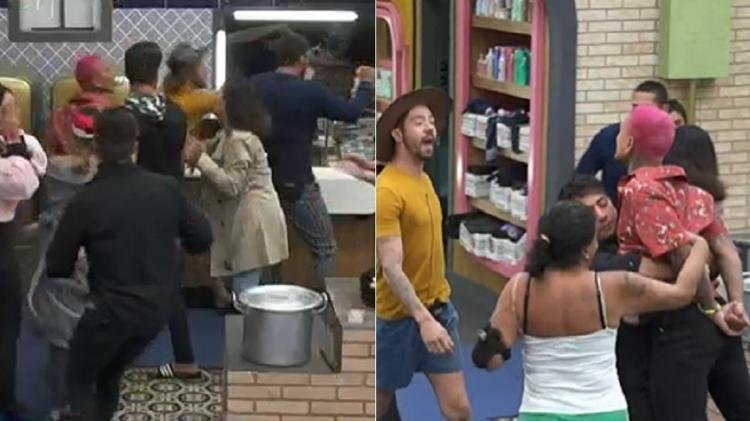 A Fazenda 2021: Rico discute com Dynho após jogar café fora - Reprodução/Playplus - Reprodução/Playplus