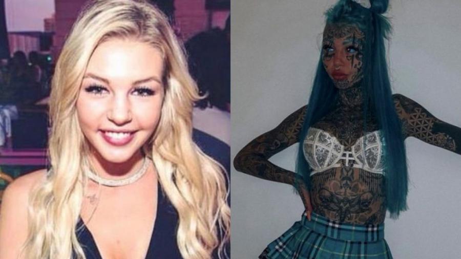 Antes e depois de Amber Luke - Reprodução/Instagram