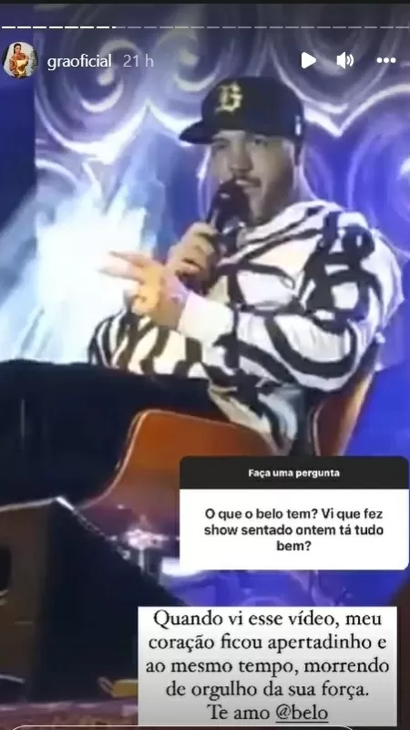 Stories Gracyanne - Reprodução/Instagram - Reprodução/Instagram