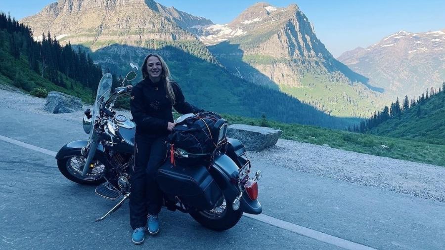 Letícia Mello, 33 anos, é casada e viaja de moto sozinha: "Amo minha solitude" - arquivo pessoal