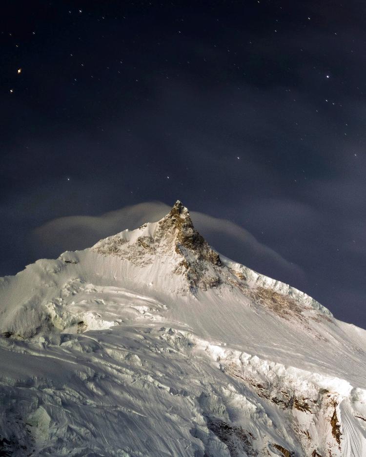 Paisagem da montanha Manaslu, no Nepal  - Arquivo pessoal - Arquivo pessoal