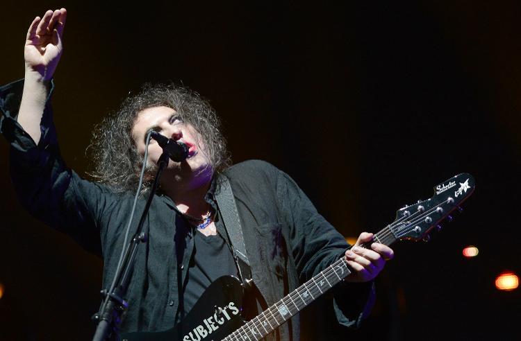 Robert Smith, do The Cure, se apresenta durante o BottleRock Music Festival 2014, em Napa, Califórnia