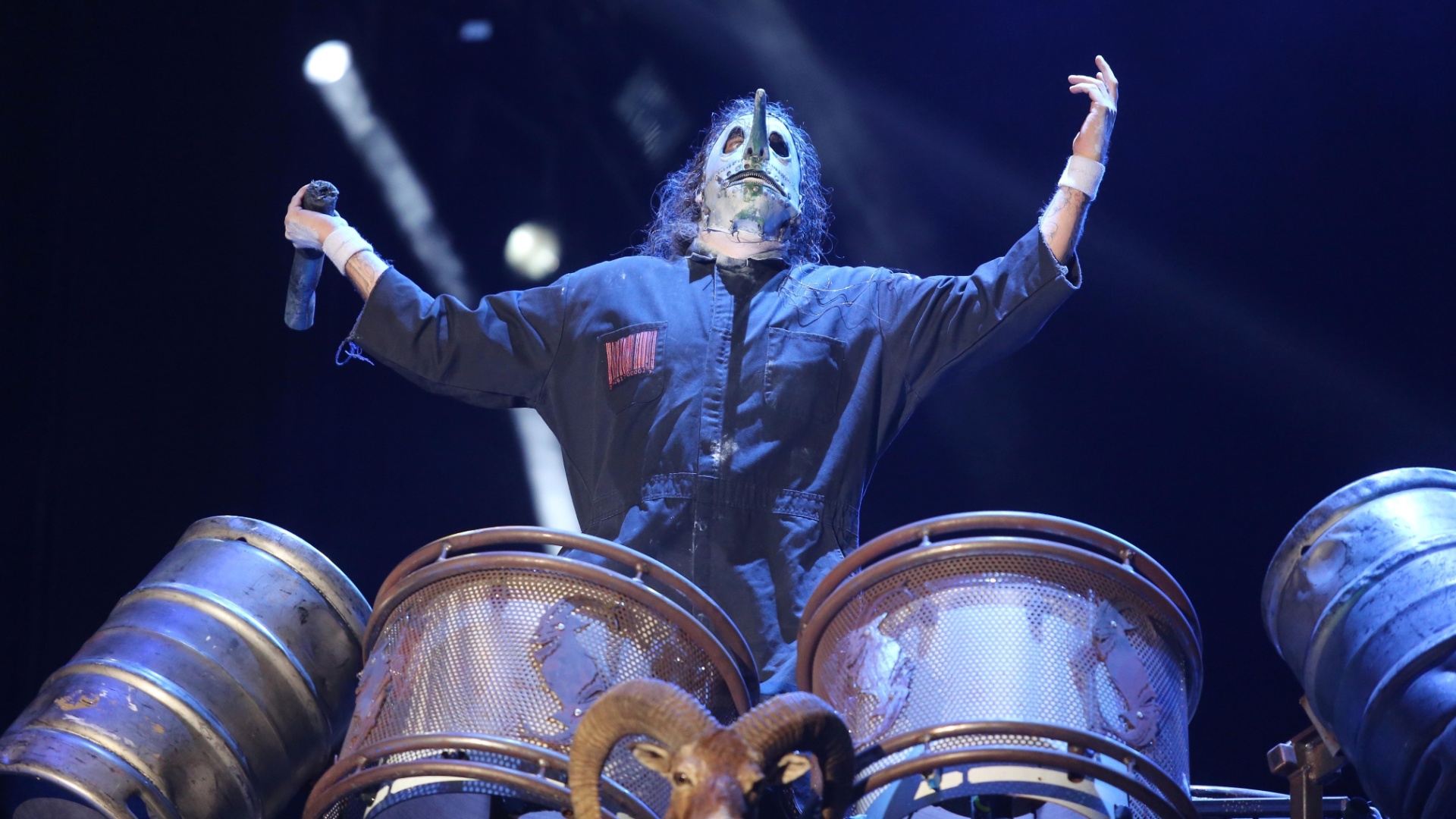 25.set.2015 - Slipknot fecha as apresentações do palco Mundo no quinto dia do Rock in Rio 2015 - Fernando Maia/UOL