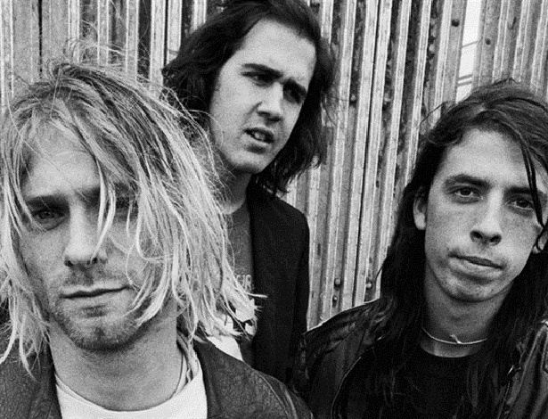 Nirvana na época de "Nevermind": Kurt Cobain, Chris Novoselic e Dave Grohl - Divulgação