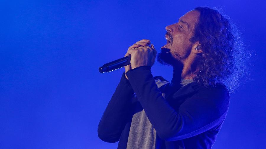 O cantor Chris Cornell em show com o Soundgarden, no dia 29 de abril de 2017 - Xinhua/David Rosenblum/ZUMAPRESS