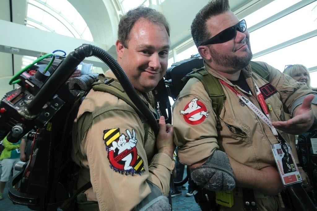 Os personagens de "Ghostbusters" - Bill Wechter/AFP Photo