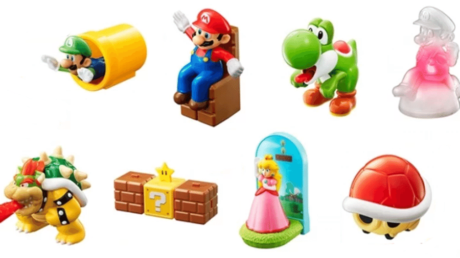 Brinquedos do Mario são a oferta do McLanche Feliz em novembro - Reprodução