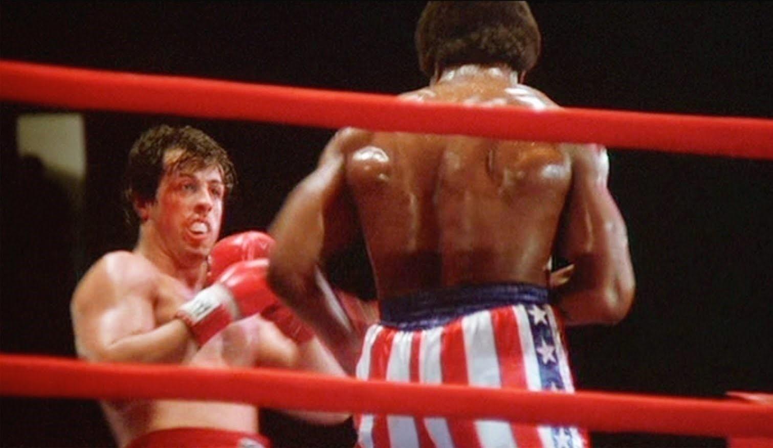 Sylvester Stallone e Carl Weathers em cena de "Rocky: Um Lutador" (1976) - Divulgação