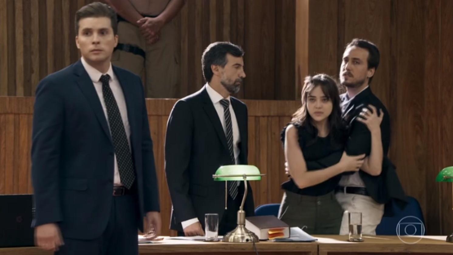 O julgamento do delegado Vinícius registrou o pico de audiência de "O Outro Lado do Paraíso" - Reprodução/TV Globo