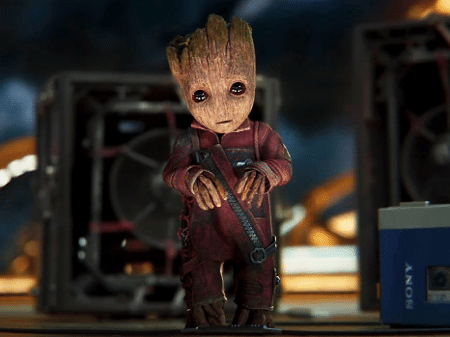 Groot em cena de "Guardiões da Galáxia Vol. 2" - Reprodução