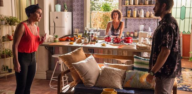 Giovanna Antonelli, Fabiula Nascimento e Chay Suede em cena de "Segundo Sol" - Estevam Avellar/TV Globo - Estevam Avellar/TV Globo