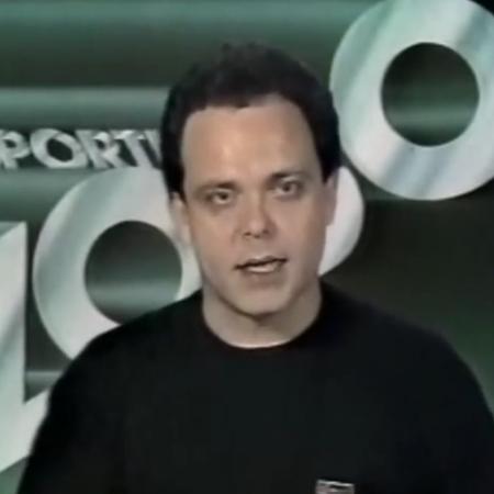 Fernando Vannucci no "Globo Esporte" em 1988 - Reprodução/TV Globo - Reprodução/TV Globo