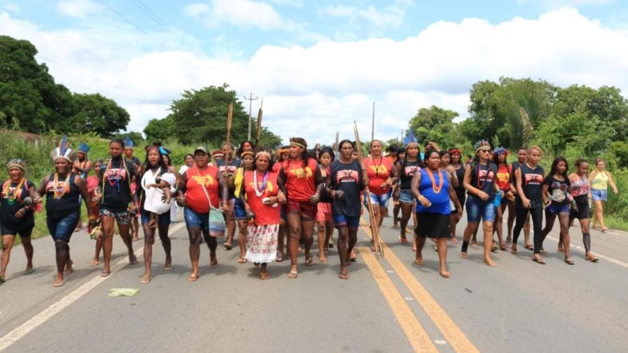 Guerreiras da Floresta, grupo de mulheres da Aldeia Maçaranduba, Terra Indígena Caru, situada no estado do Maranhão - Divulgação