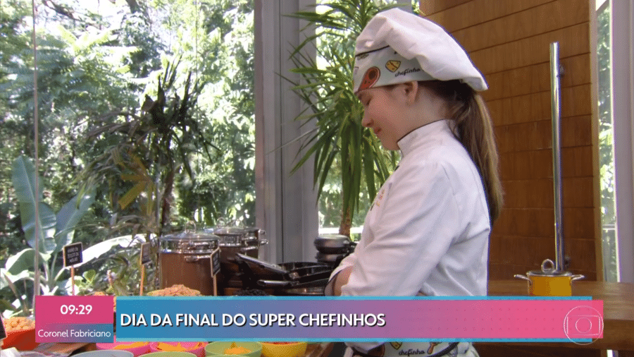 Clara Galinari na final do Super Chefinhos - Reprodução/Globoplay