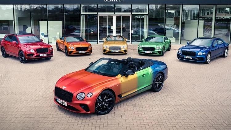 Continental GTC aparece personalizado pela Bentley com cores do arco-íris em homenagem ao movimento LGBTQIA+