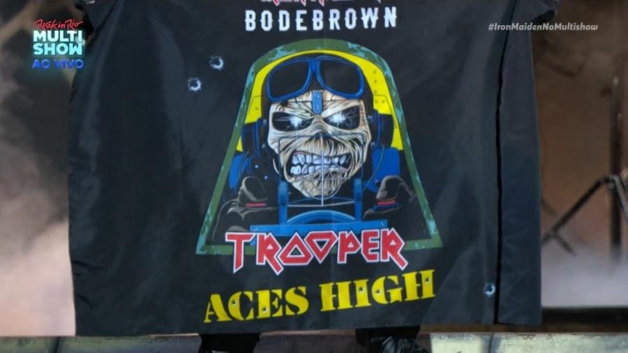 Iron Maiden da jeitinho brasileiro e faz merchan da sua cerveja - Reprodução/Multishow