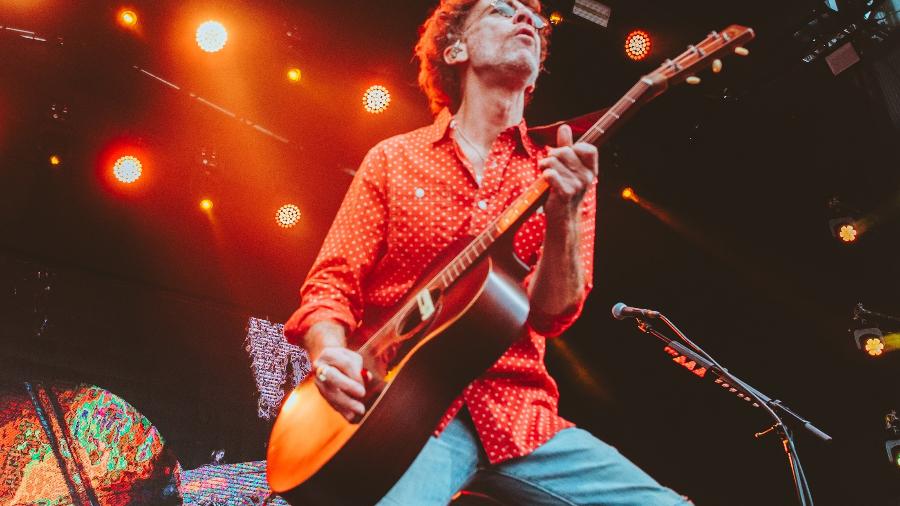 Nando Reis durante apresentação no Nômade Festival de 2024; ele está na programação dos shows que celebram o aniversário de Caraguatatuba (SP) Nando Reis durante apresentação no Nômade Festival de 2024; ele está na programação dos shows que celebram o aniversário de Caraguatatuba (SP)