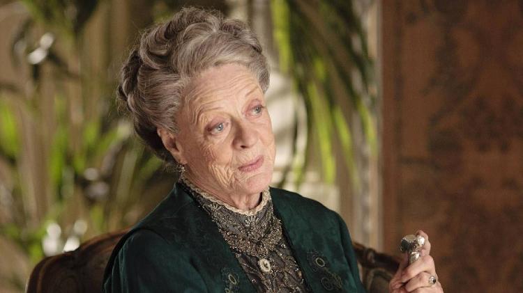 Maggie Smith no papel da Condessa Crawley em "Downton Abbey"