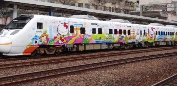 O trem tem capacidade para transportar quase 400 passageiros - Divulgação/Taroko Express - Divulgação/Taroko Express