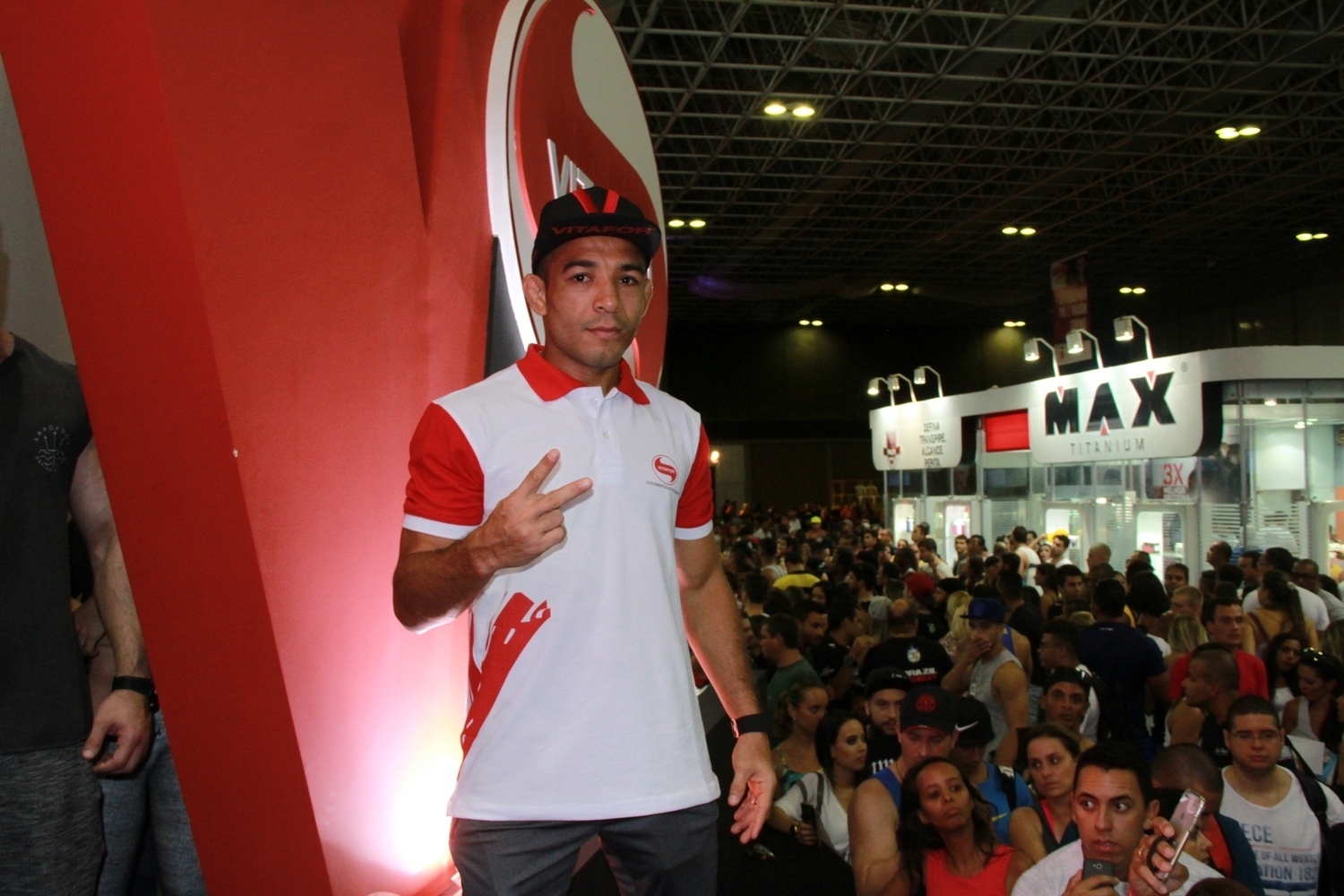 O lutador de MMA José Aldo também participou da "Arnold Classic Brasil" - Graça Paes/Brazil News