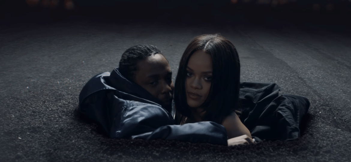 Kendrick Lamar e Rihanna em cena de "Loyalty" - Reprodução